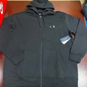 Polo Ralph Lauren Mens Black Core Replen Long Sleeve Full Zip Hoodie Size XL